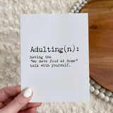 "Adulting" Greeting Card
