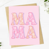 "MAMA" Lettering Greeting Card