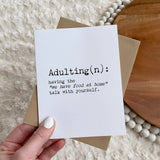 "Adulting" Greeting Card