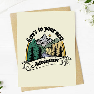 "Here's To Your Next Adventure" Greeting Card
