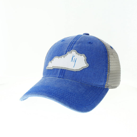 Kentucky Trucker Hat in Royal Blue/Grey