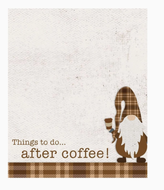 Things To Do...After Coffee! Mini Notepad