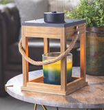 Wood & Rope Lantern Candle Warmer