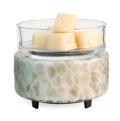Swirl Glass 2-n-1 Wax Warmer