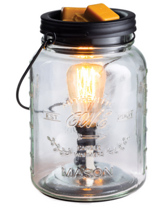 Glass Mason Jar Vintage Wax Warmer