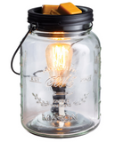 Glass Mason Jar Vintage Wax Warmer