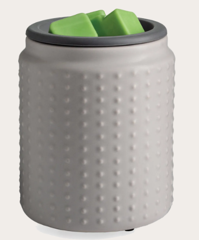 Gray Hobnail Flip Dish Wax Warmer
