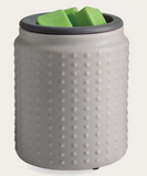 Gray Hobnail Flip Dish Wax Warmer