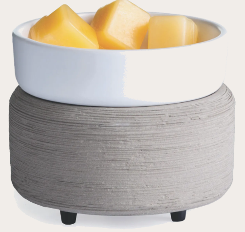 Grey Texture 2-n-1 Wax Warmer