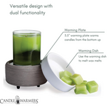 Grey Texture 2-n-1 Wax Warmer