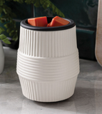 Porcelain Ridges Flip Dish Wax Warmer