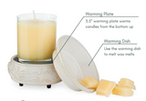 Sand Stone Candle 2-n-1 Wax Warmer