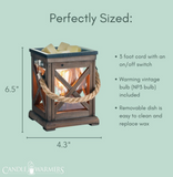 Walnut & Rope Vintage Bulb Wax Warmer
