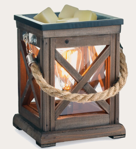 Walnut & Rope Vintage Bulb Wax Warmer