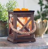 Walnut & Rope Vintage Bulb Wax Warmer