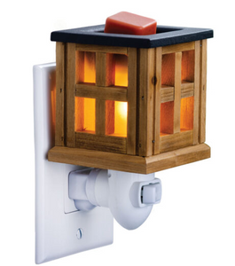 Wood Lantern Pluggable Wax Warmer