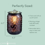 Smokey Hobnail Vintage Bulb Wax Warmer