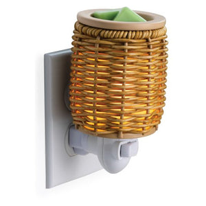 Wicker Lantern Pluggable Wax Warmer